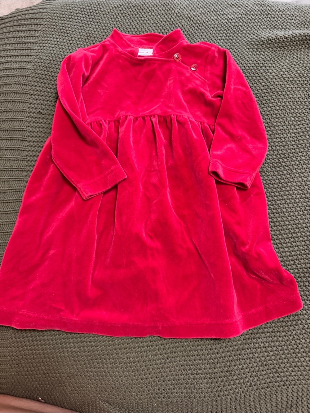 Hannah Andersson Bright Red Girls Top - Size 18-24 Months